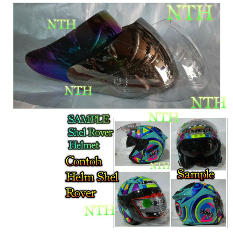 Kaca Helm Shel Rover Original Visor.Helm Shel Rover Gix Xray original