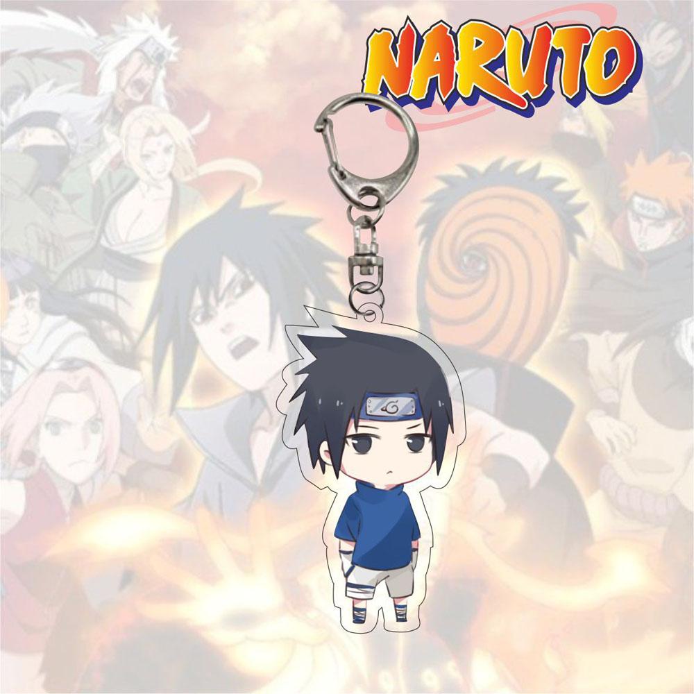 QUINTON Naruto Gantungan Kunci Untuk Anak-Anak Liontin Miniatur Scultures Anime Jepang Q Versi Karakter Key Ring