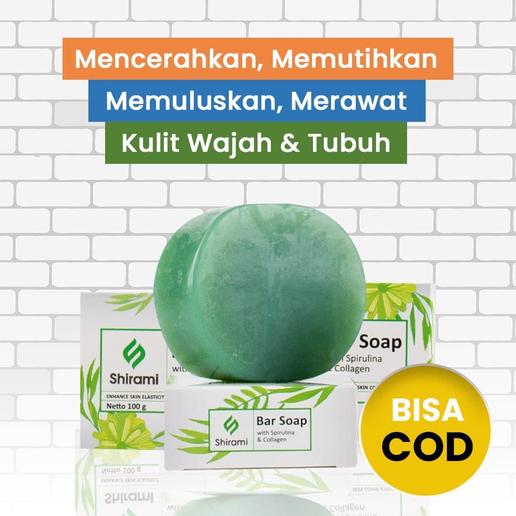 BUY 2 GET 1 FREE | Sabun Shirami Bar Soap | Mencerahkan Memuluskan Merawat Kulit Wajah & Tubuh