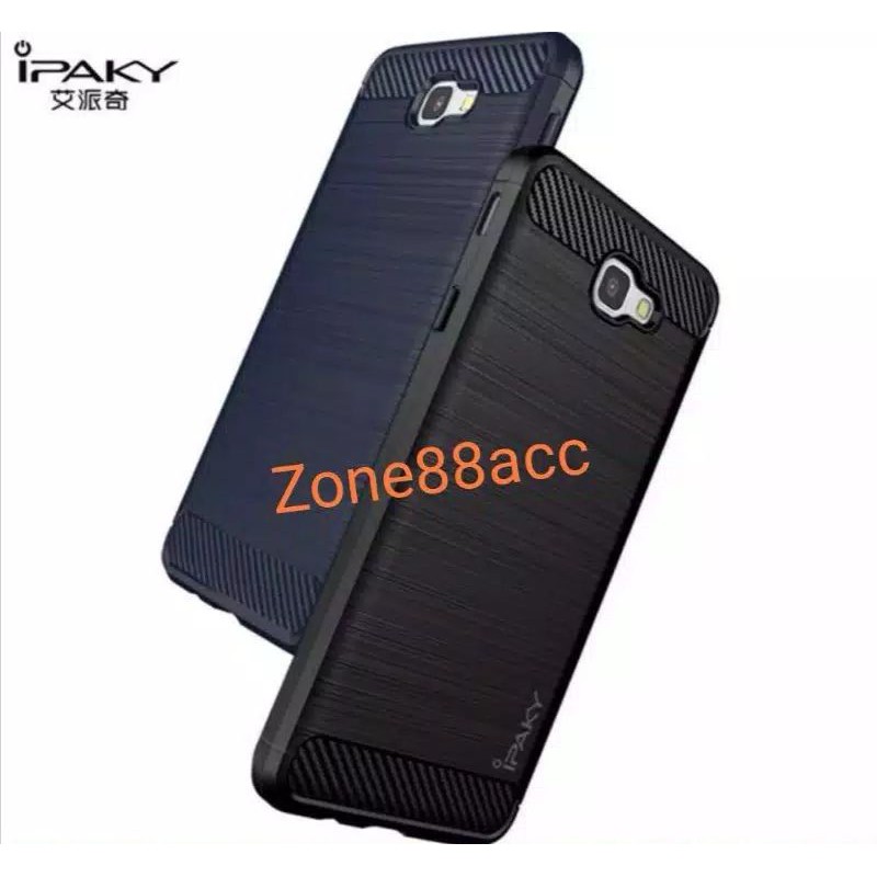 Samsung J5 Prime Silicon Case Softcase iPAKY Carbon Casing Cover TPU