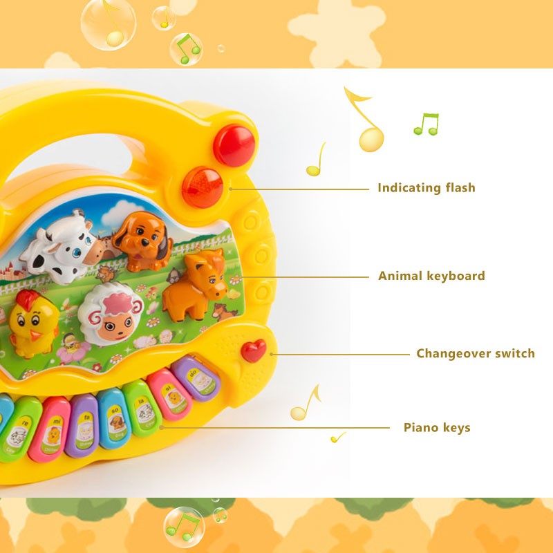 Animal Piano / Mainan Anak / Mainan Bayi Musik Hewan Kado Baby Toy SNI Murah