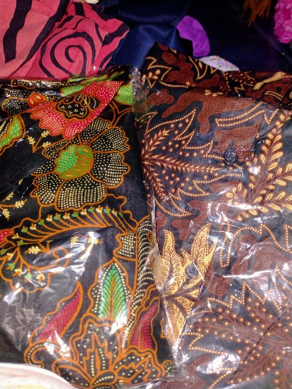 Batik Pria Atasan Jumbo Couple Kekinian Modern Kemeja Batik Lengan Panjang Size M L Xl. Xxl