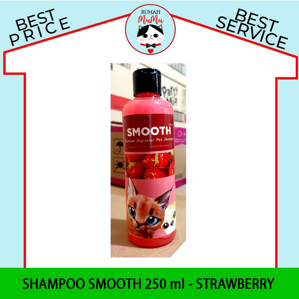 SHAMPOO KUCING ANJING MERK SMOOTH BERKUALITAS 250ml