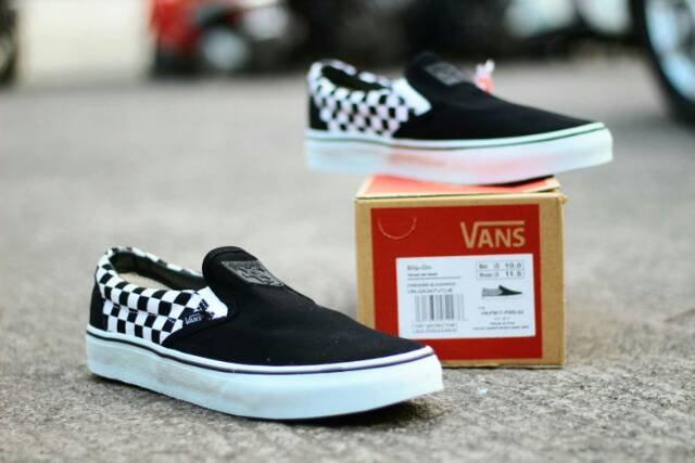 SEPATU43 VANS AUTHENTIC FULL BLACK HITAM COKLAT OLDSKOOL ERA SK8