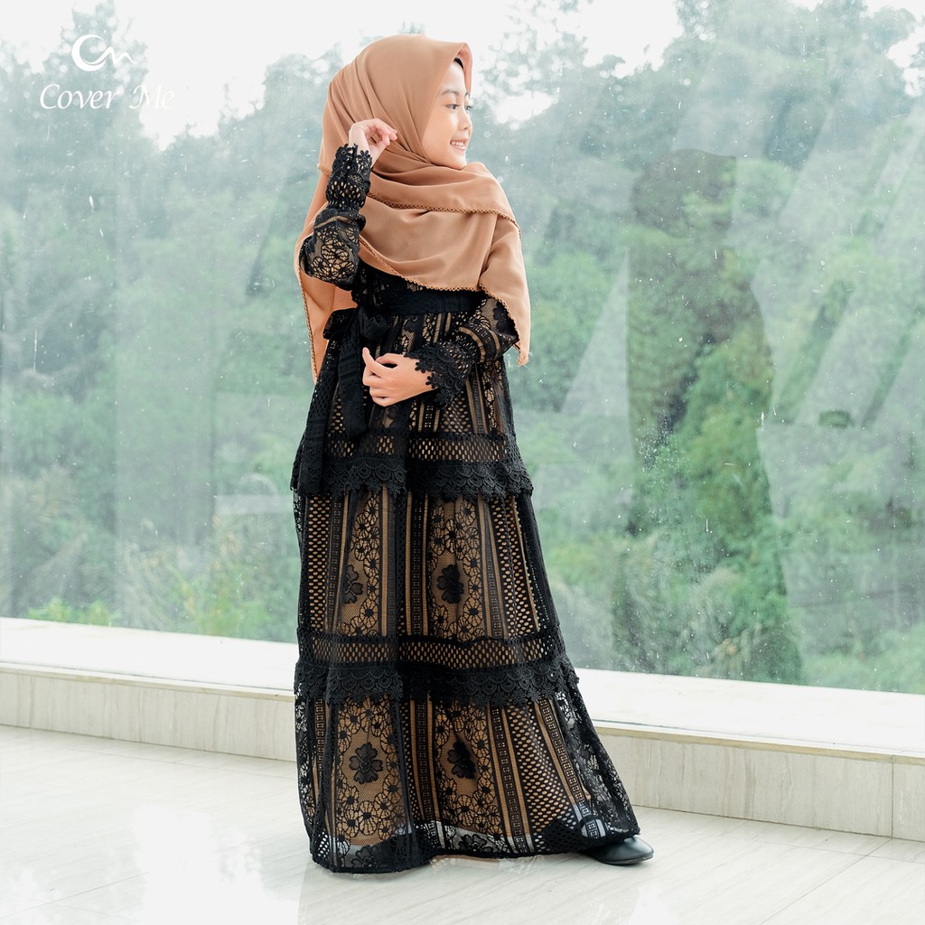 TERLARIS   READY STOCK Gamis muslimah Anak kids brukat Alexandria Dress by Coverme official