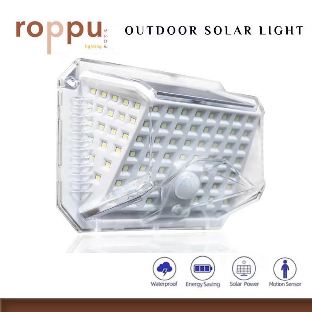 Roppu Lampu Solar Dinding Outdoor Tenaga Surya 90 LED