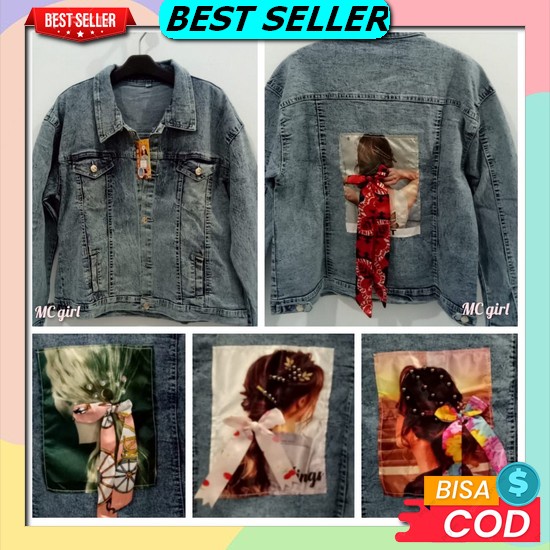 Bho - Zec Ootd Wanita Jacket Azhis / Vintage Oversize Jacket / Jaket Cewe / Ootd Wanita Jaket Model 