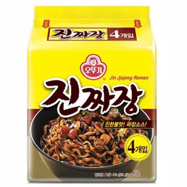 

Ottogi Jin Jjajang Ramen Multi 560gram*(4pack)