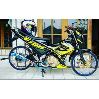 Striping Satria Fu F 150 New Facelift Variasi Stiker Lis Motor