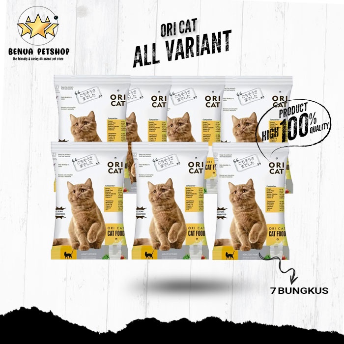 Makanan kucing murah ORI CAT 5,6 kg @800 GR ( EKSPEDISI )