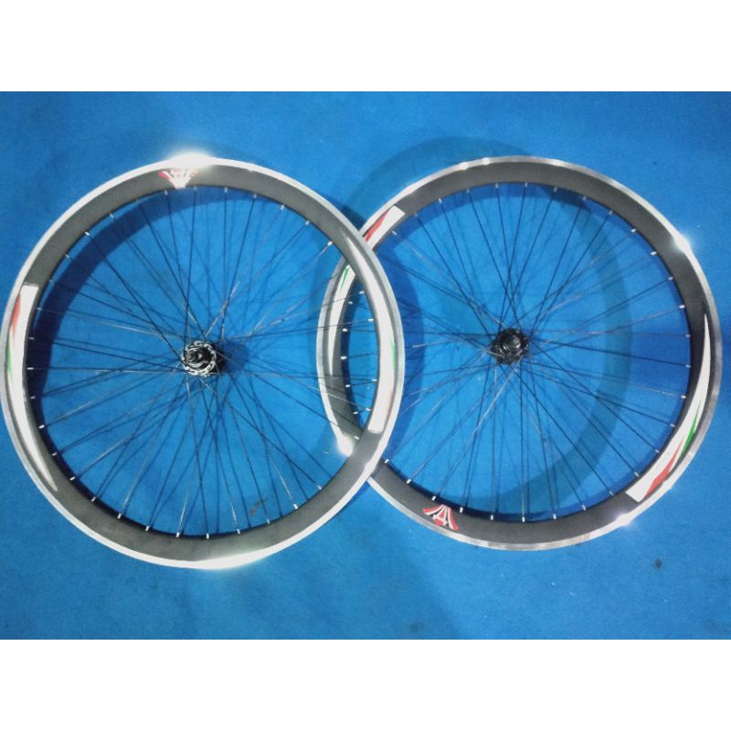 wheelset velg rims fixie fiksi fixi roadbike Balap hybrid 700c/ 29 inch 3.5 cm double wall rimsbrake
