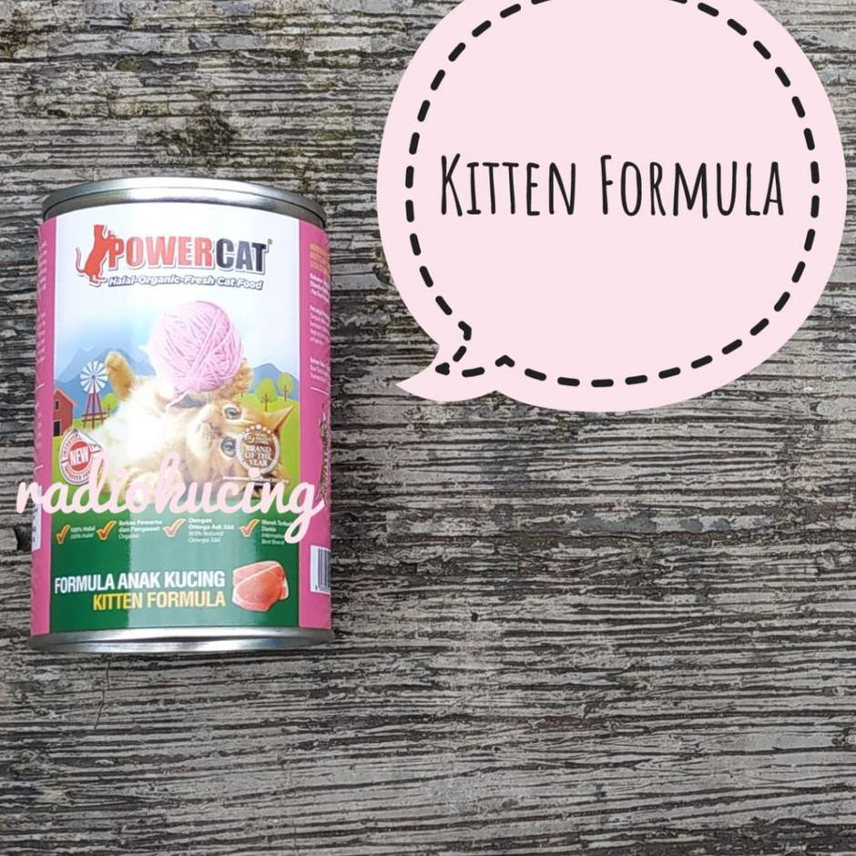 [7NZ] Power Cat KITTEN FORMULA Wet Food Kaleng 4 gram (PINK)  □