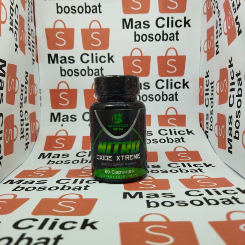 SUPLEMEN FITNESS PENAMBAH ENERGI PEMBESAR OTOT PRIA DEWASA NITRO OXIDE XTREME HERBAL ORIGINAL