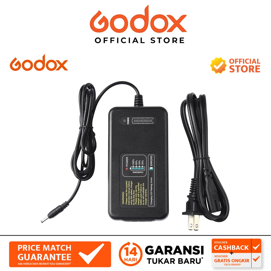 Jual Godox C26 Battery Charger for AD600Pro Flash Shopee Indonesia