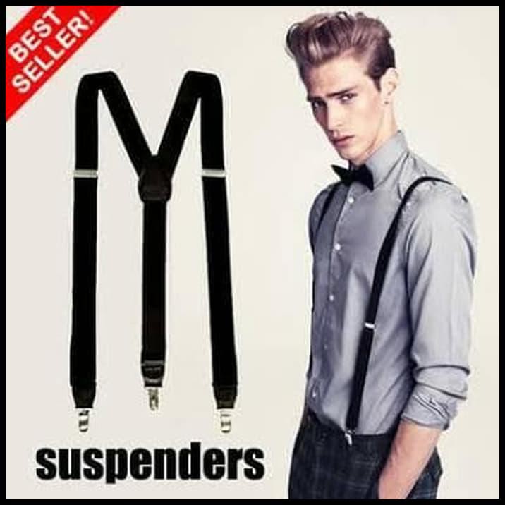 Grosir Suspender Import / Jojon / Tali Baju / Bridesman / Dasi / Tali Kodok - Abu-Abu
