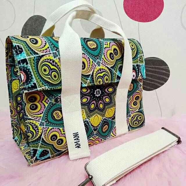 Marhen j motif / jollie slingbag custom / tas selempang wanita