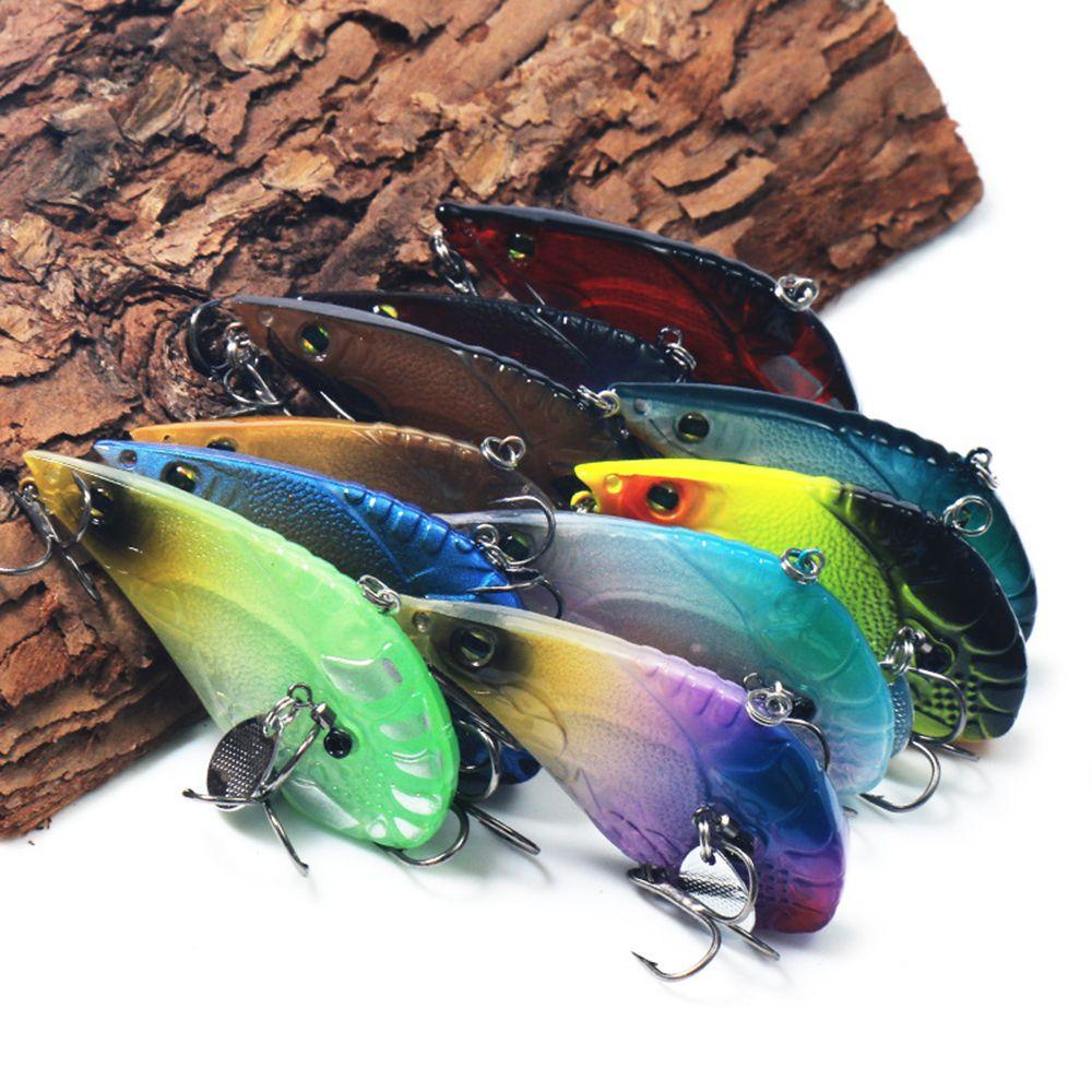 Suyo Umpan Pancing Hard Bait Bentuk Udang Imitasi Ukuran 70mm 18g VIB