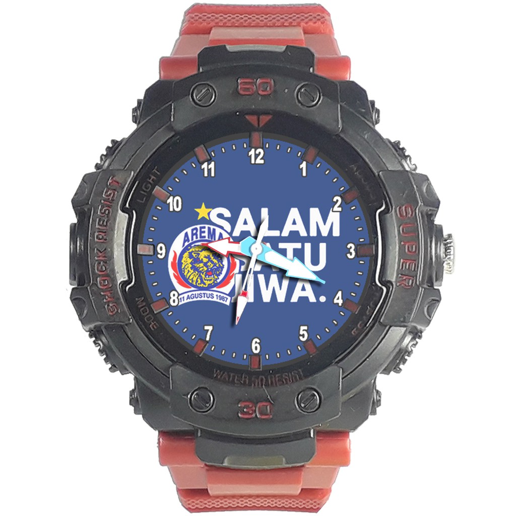 Jam Tangan  AREMA MOTIF 4 Bagus