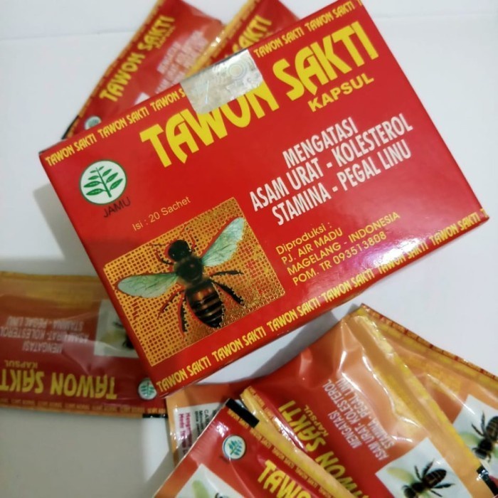 

Tawon Saktii Original 100% kapsul Tawonn Saktii Asam Urat Kolestrol
