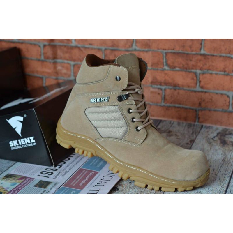 sepatu cordura fashion pria kerja boots safety resleting