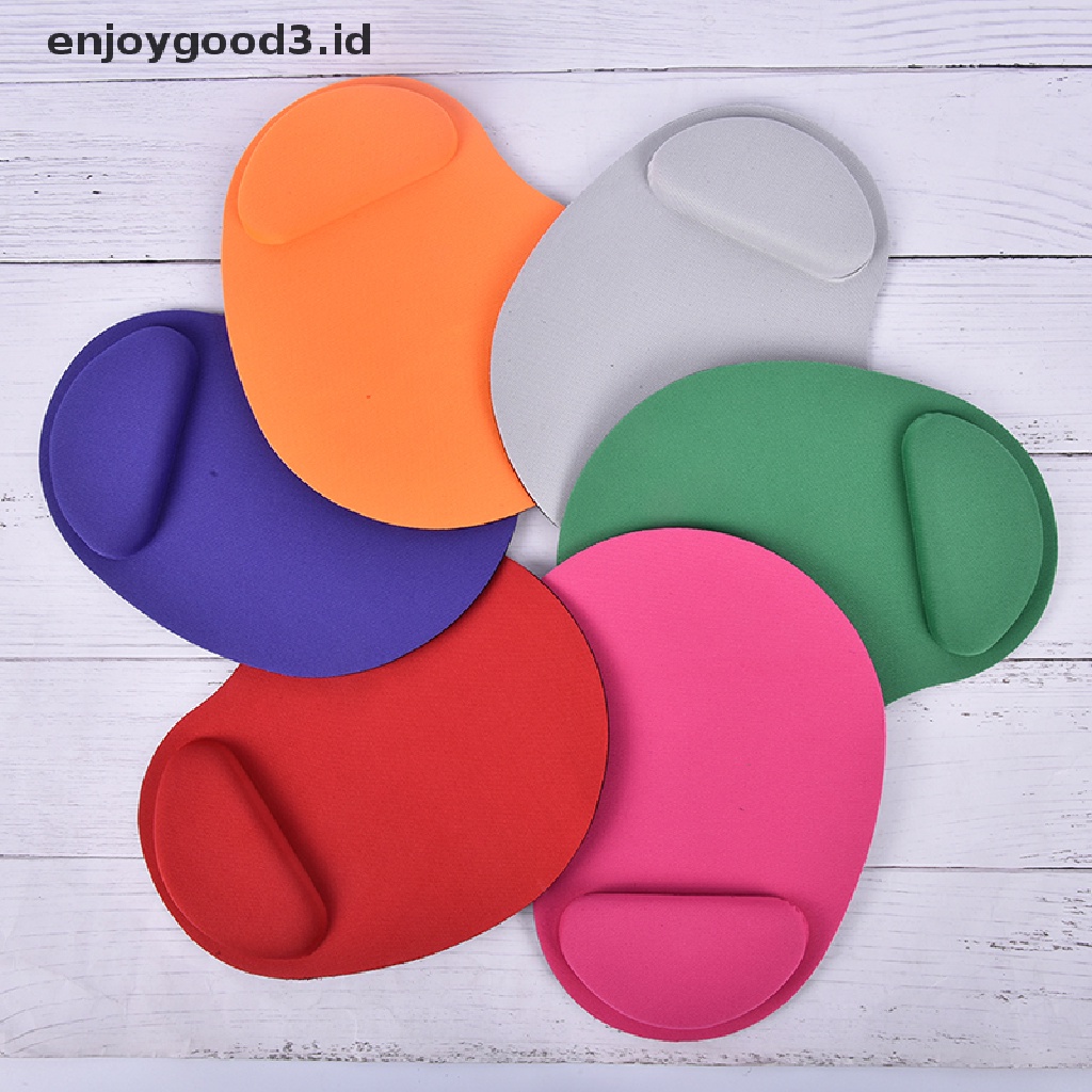 (Dd) Mouse Pad Bahan Karet Anti Slip Dengan Bantalan Pergelangan Tangan Untuk Komputer Pc / Laptop