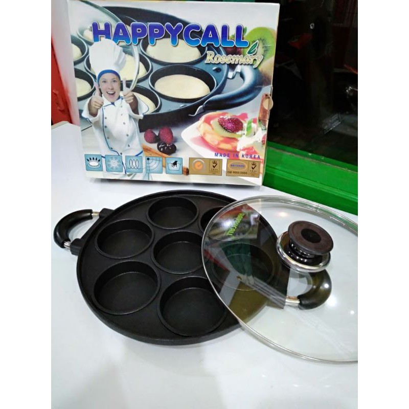 Cetakan Martabak Mini 7 datar / Cetakan Kue Lumpur / cetakan happycall/Suggo