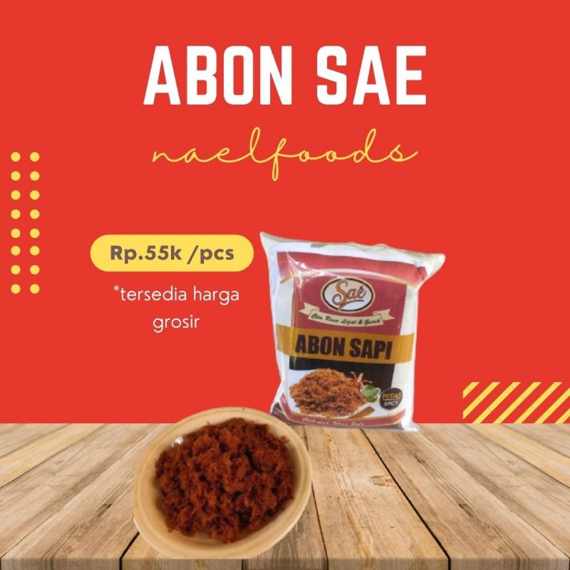 

ABON SAPI SAE SOLO,100% DAGING SAPI ASLI,ABON SAPI HALAL