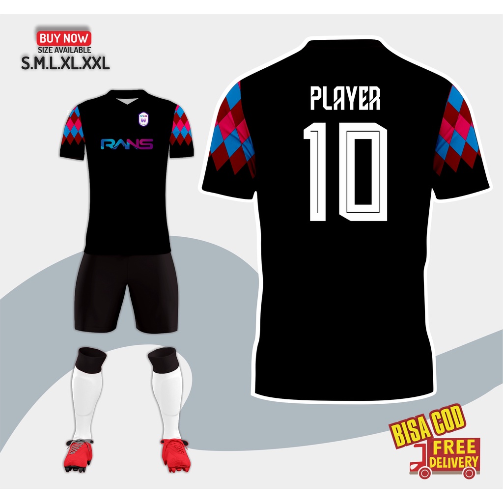 Jual Jersey RANS Cilegon FC Klub Bola Baju Kaos Custom Nama dan Nomor