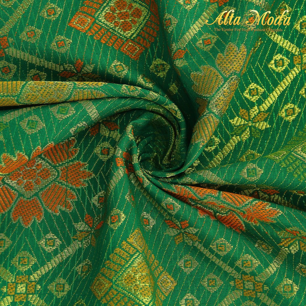 

Alta Moda Songket Motif Palembang Bunga Ketupat Hijau (1M)