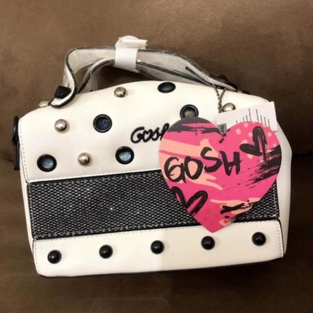 [PRELOVED] sling bag GOSH putih hitam tas selempang mini bag