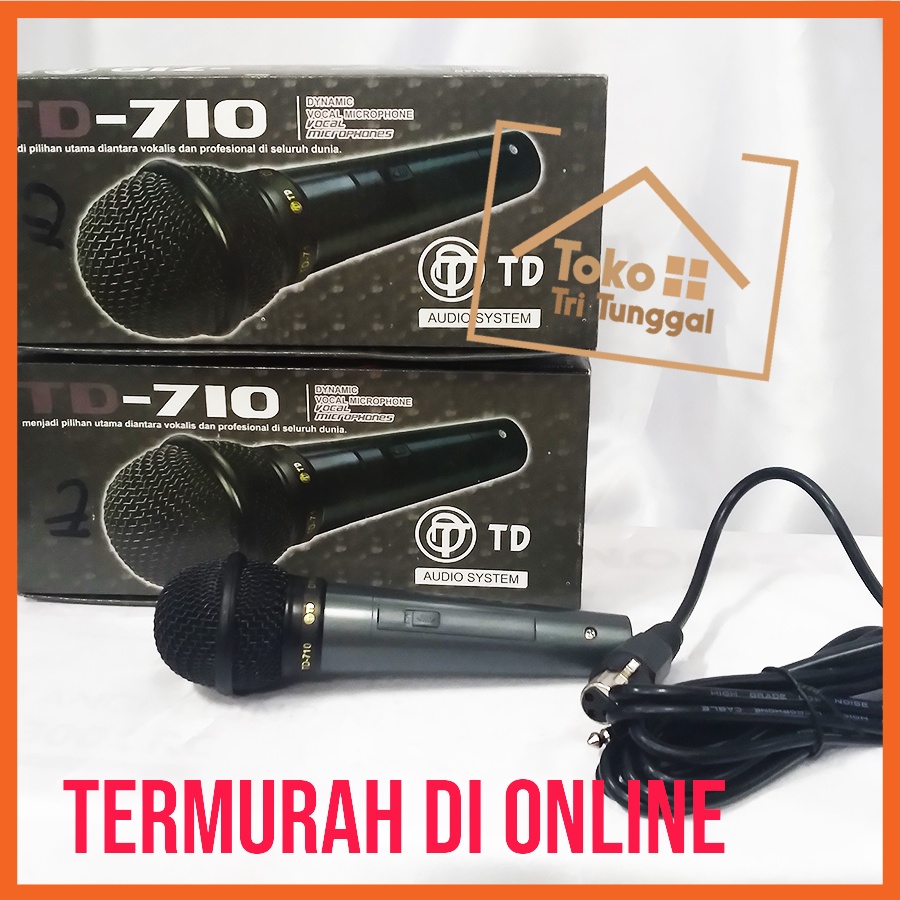 Mic Kabel Microphone Audio Suara Speaker Aktif TD Model Kabel