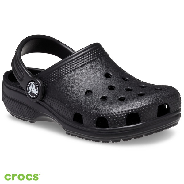 CROCS CLASSIC CLOG KIDS / SANDAL ANAK /  SLIP ON KARET ANAK / SANDAL TAHAN AIR /  SANDAL ANAK-ANAK LAKI DAN PEREMPUAN - BLACK