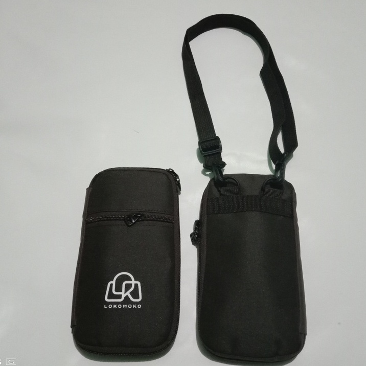 Tas Pria Selempang Dompet Hp Kartu Dan Uang Hanging Wallet Tas Gantung Leher Lokomoko