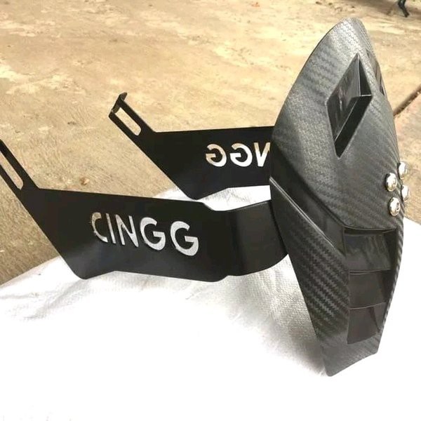 Mudguard Motor Custom Matic Bebek Kopling Cingg Universal Semua Motor Mud Guard Mudflap Spakbor