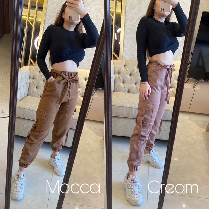 Vanesha Margaretta - 540# Jogger Pants Moscrepe