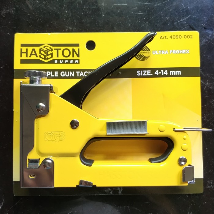 

Hawtho | Staples Tembak Jok Kayu 4-14 mm - Staple Gun Tacer Heavy duty PROHEX Murah Baru