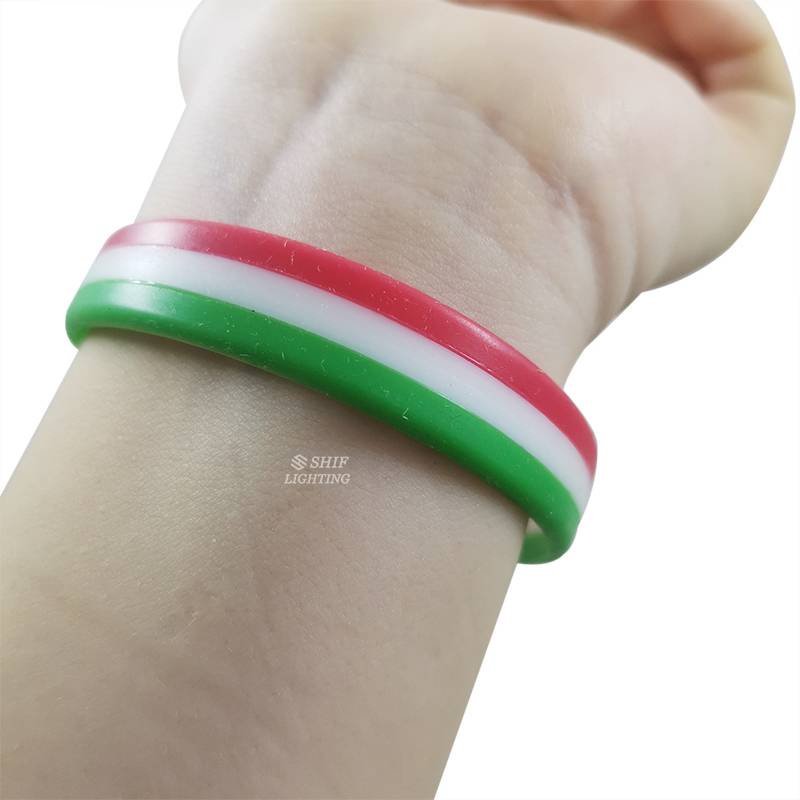 1 x Rubeer Tri-color TRI COLOR ITALY Wristband Bracelet Italy