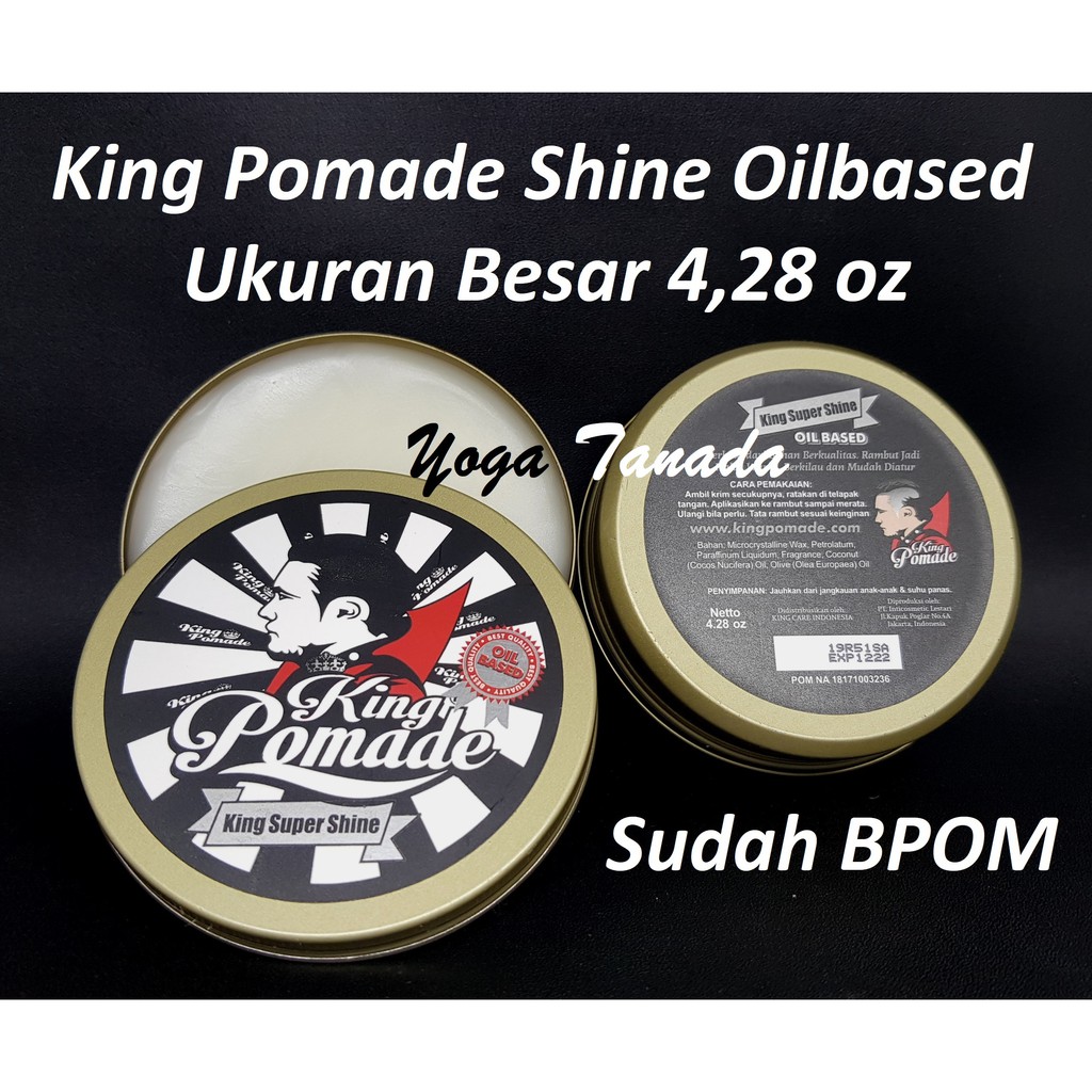 King Pomade Super Hold Oil Based 28 Oz Free Sisir Saku