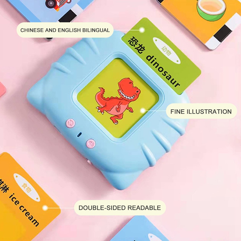 Card Early Education Bilingual Device / Kartu Pintar Bahasa Inggris + Mandarin, Mesin Edukasi Pintar, Kamus Bahasa Chinese dan English