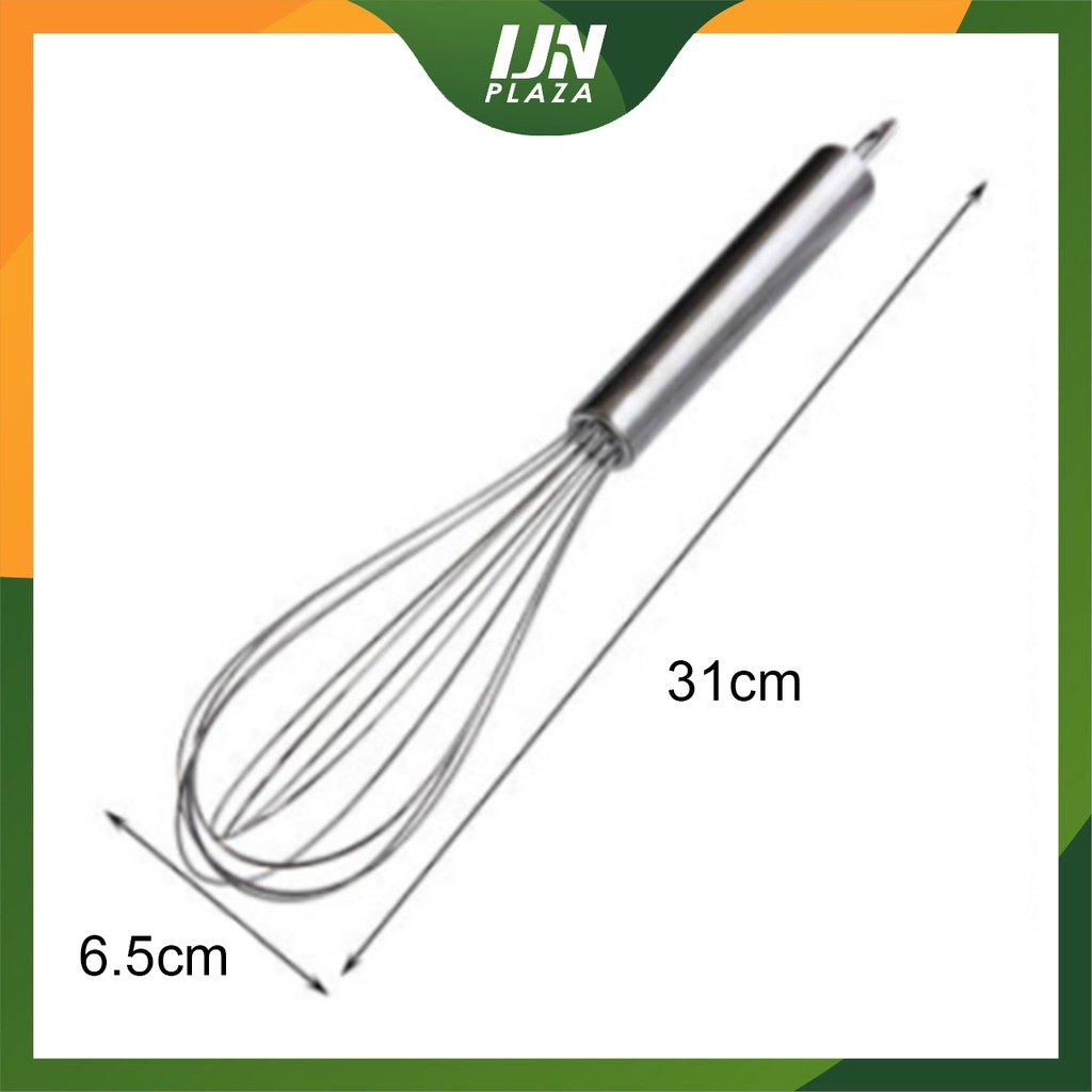 ❤ IJN ❤ Pengocok Telur Manual Pengaduk Adonan Kue Hand Mixer Egg Whisk Stainless Steel 12 Inch Panjang 31 cm