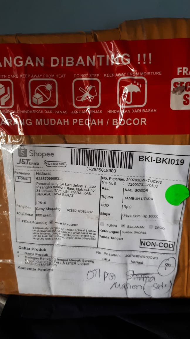 Saringan Penyaring Tempat Minyak Goreng Dapur Kitchen Oil Pot 1,5 Liter L Oilpot Maslon Maspion