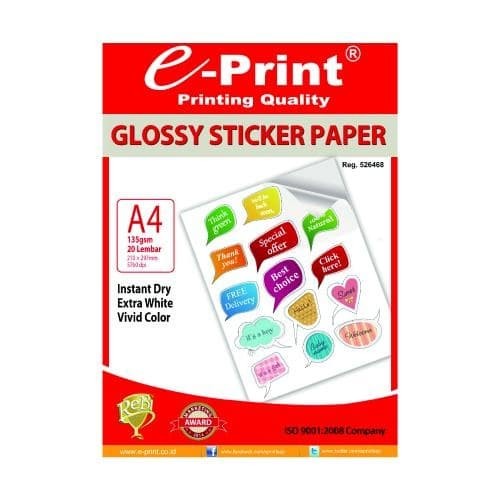 

PAPER / PAPER PHOTO STICKER A4/20 135GR E-PRINT