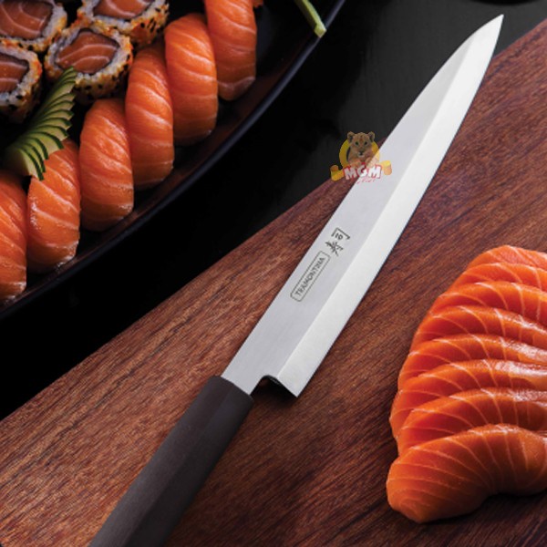 Tramontina Yanagiba 9in Silver pisau sushi line japan precision knife