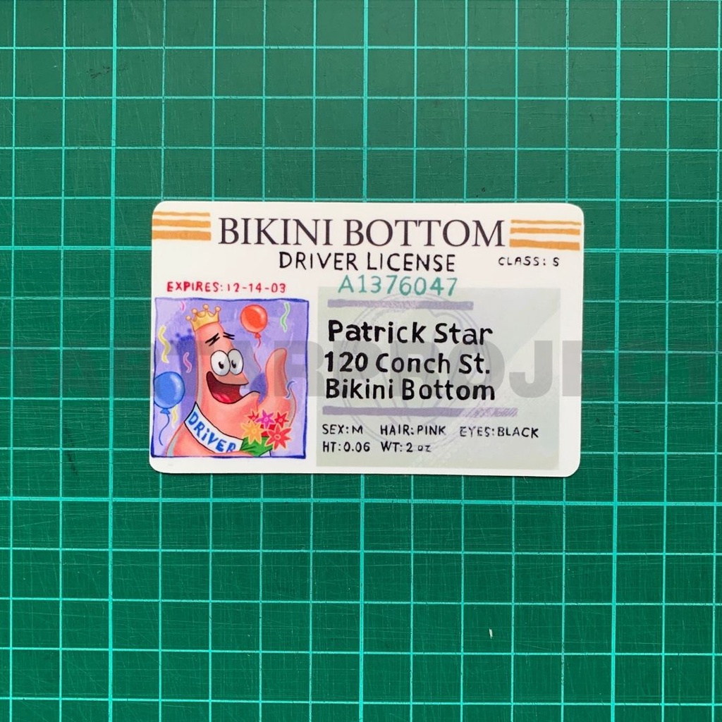 

SKIN / STICKER KARTU ATM / E MONEY / FLAZZ - DRIVING LICENCE PATRICK