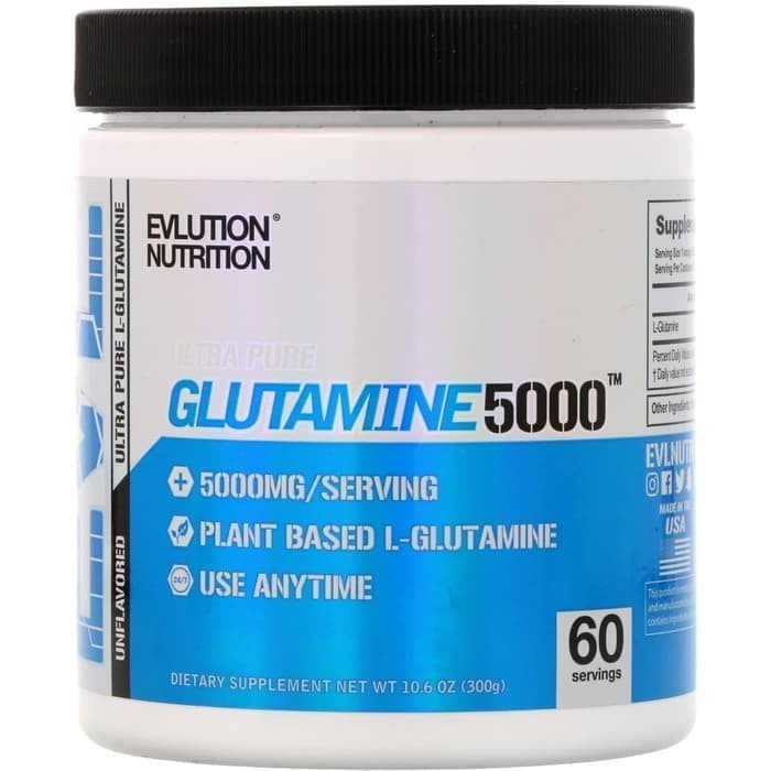 Evlution Nutrition Glutamine 5000 Unflavored 300 Gr/L Glutamine