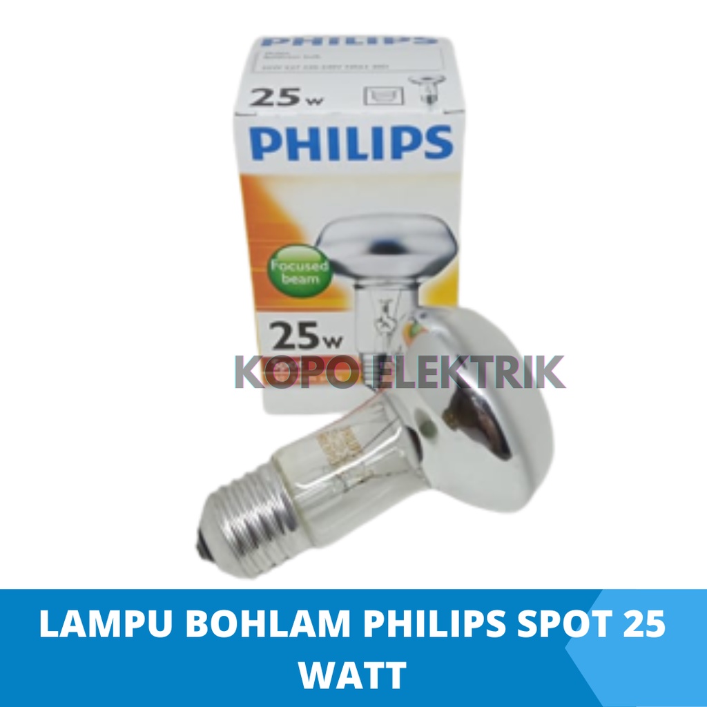 Lampu Bohlam 25 Watt Philips Spot NR63/Lampu Penghangat 25w