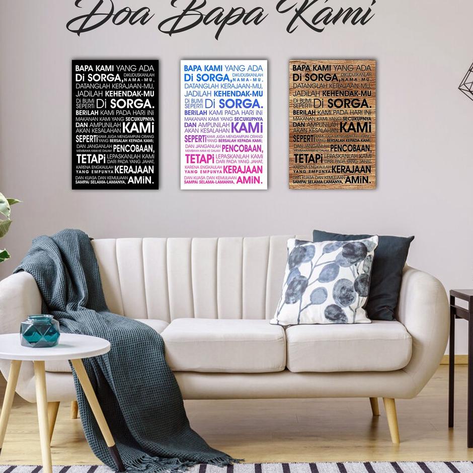 "GF.27Jn22ᴸ" Doa Bapa Kami Poster walldecor nasrani kristen katolik