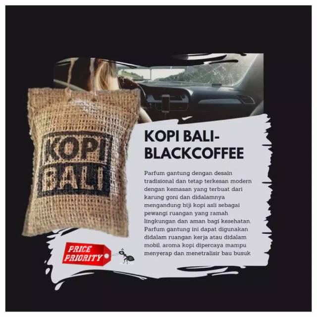 PARFUM MOBIL KOPI BALI / PENGHARUM RUANGAN / PENYERAP BAU