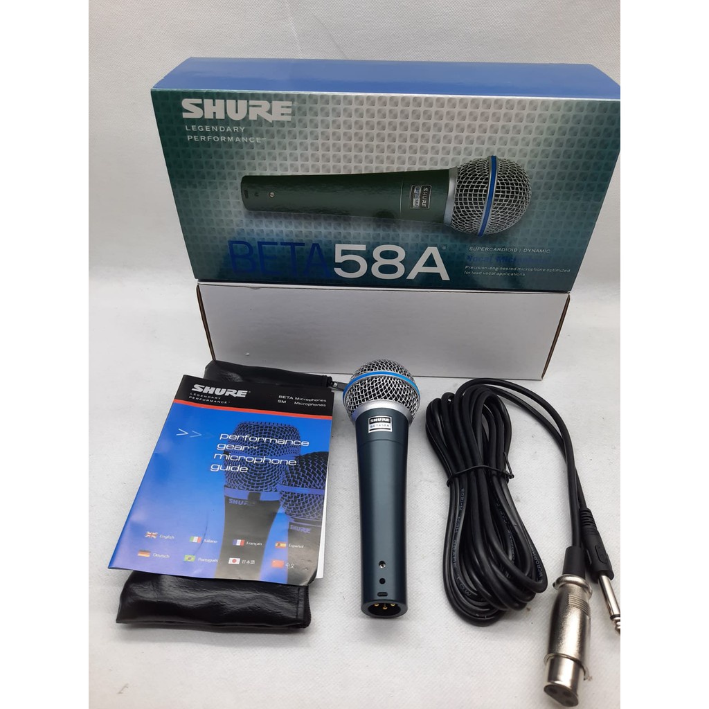 MIC / MICROPHONE / MIKROFON KABEL SHURE BETA 58A SUPER