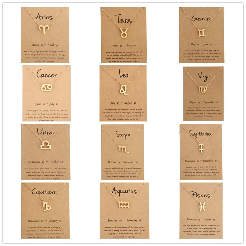 Kalung Zodiak Rasi Bintang Zodiac Neclace Aksesoris Wanita